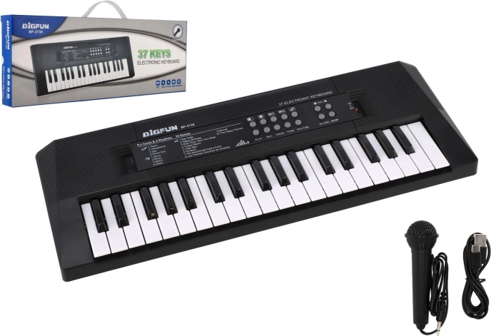 Elektronisch keyboard BigFun met 37 toetsen en microfoon