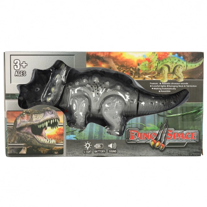 Batterij aangedreven Dinosaurus Triceratops interactieve speelgoed loopt licht brult