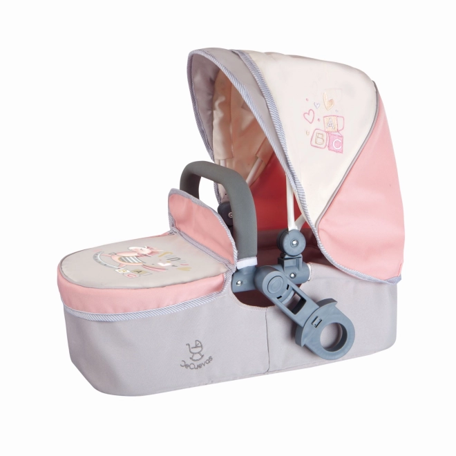 DeCuevas 80586 Opvouwbare Poppenwagen 3 in 1 met Tas FUNNY 2023 - 70 cm