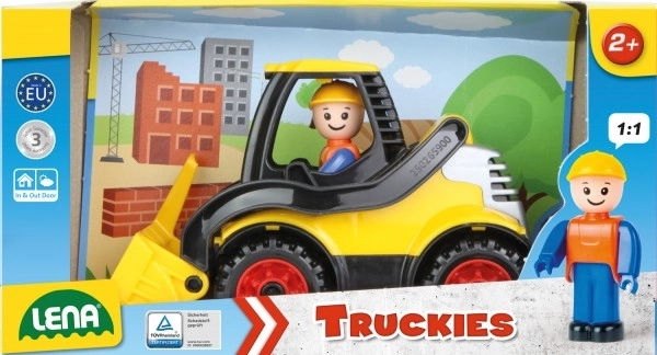 Auto Truckies laadschop kunststof 20cm met figuur in doos 24m+