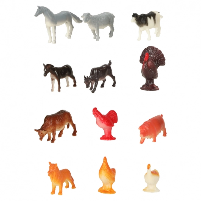 Dierenfiguren - mix van 48 stuks