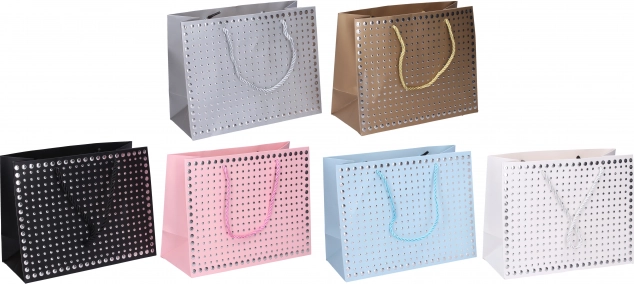 Cadeauzak 32 × 26 × 10 cm, het hele jaar door, 6 kleuren