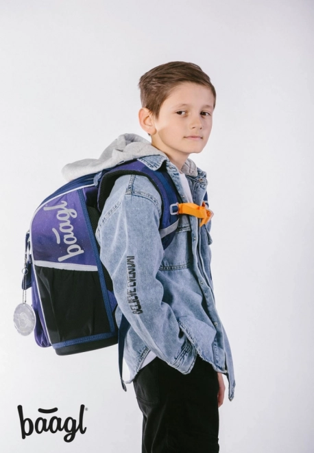 BAAGL SET 3 Zippy Planeten: Boekentas, etui, zak