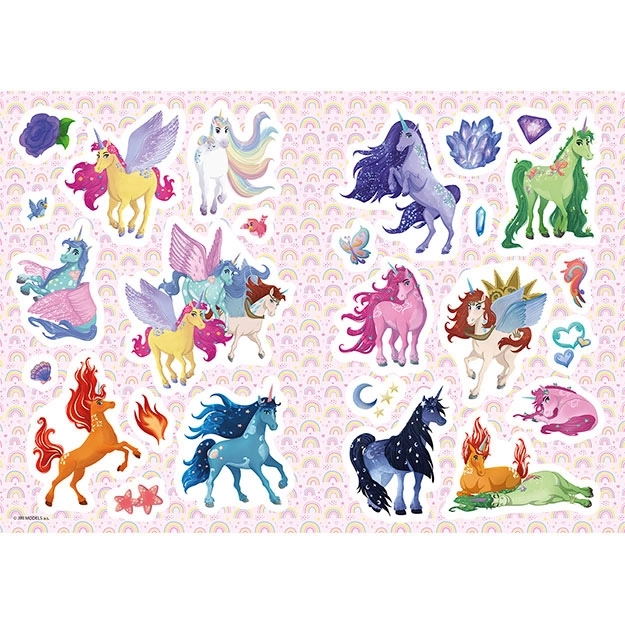 Kleurboek A4 met stickers Eenhoorns
