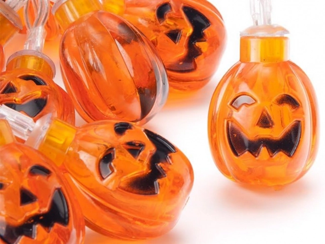 Hangende LED pompoen guirlande voor Halloween
