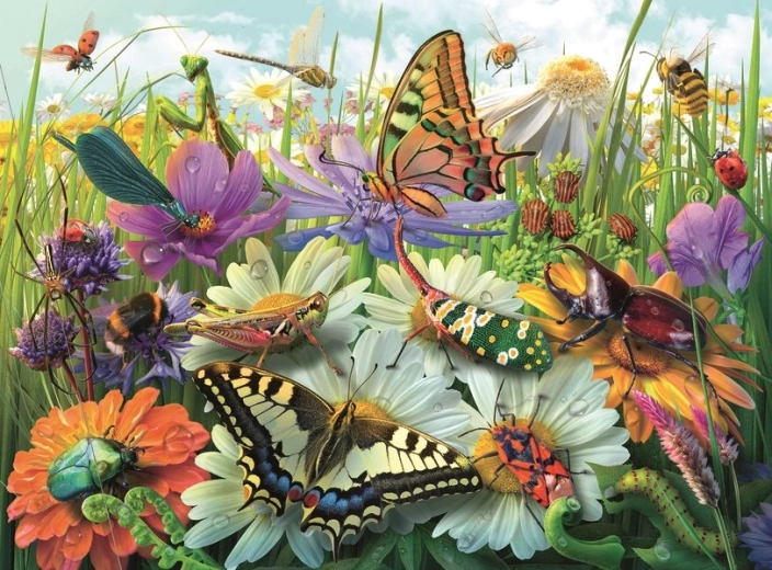 Ravensburger puzzel Wonderlijke wereld van insecten XXL 100 stukjes