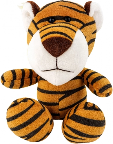Pluchen tijger met zuignap, bruin, 23 × 12 cm