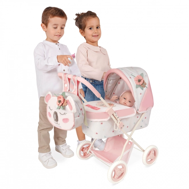 DeCuevas 85079 Vouwbare poppenwagen met rugzak KOALA 2024 - 60 cm