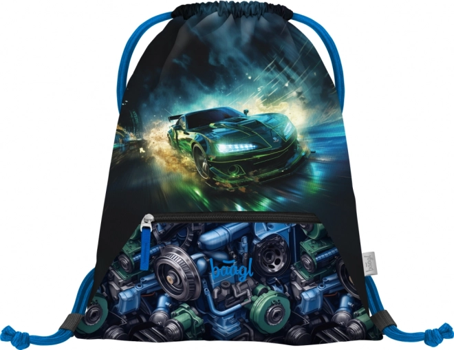 BAAGL 3 DELIGE SET Zippy Raceauto: boekentas, etui, zak