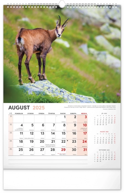 Wandkalender Ons Slowakije 2025, 33 × 46 cm