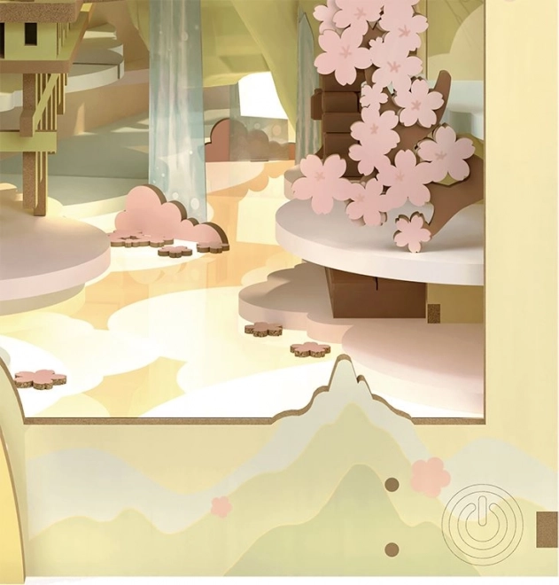 RoboTime 3D Puzzel Boekensteun "Falling Sakura" (hout)