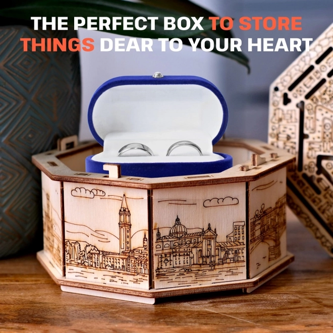 EscapeWelt 3D Houten Puzzel Secret Maze Box samengesteld