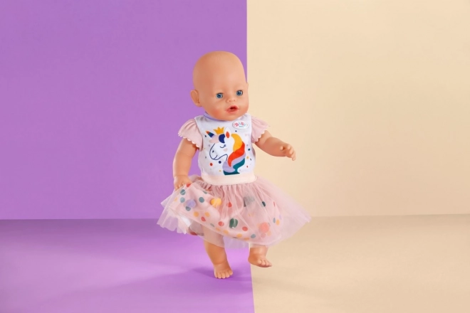 Baby Born eenhoorn tutu jurkjes voor poppen