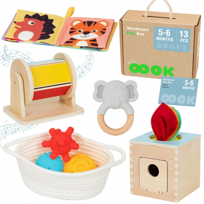 Tooky Toy grote montessori educatieve box 6in1