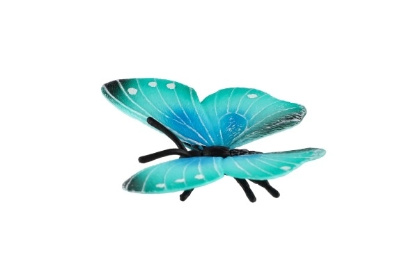 Tropische vlinder Morpho Helena zooted plastic 7 cm in zakje