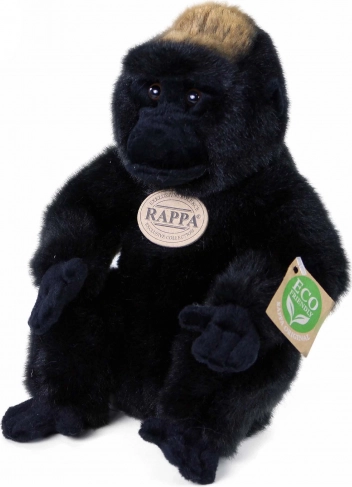 Zittende pluchen gorilla 23 cm eco-friendly