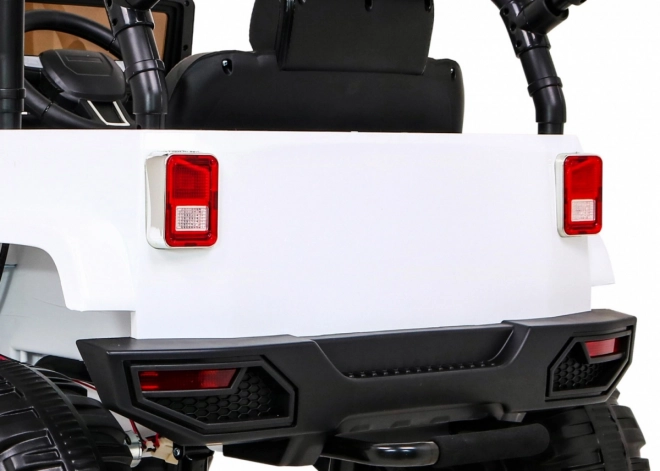 Elektrische kinderauto All Terrain Jeep Wit
