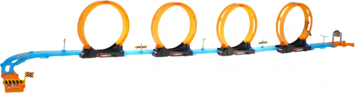 Racebaan met 360° lussen