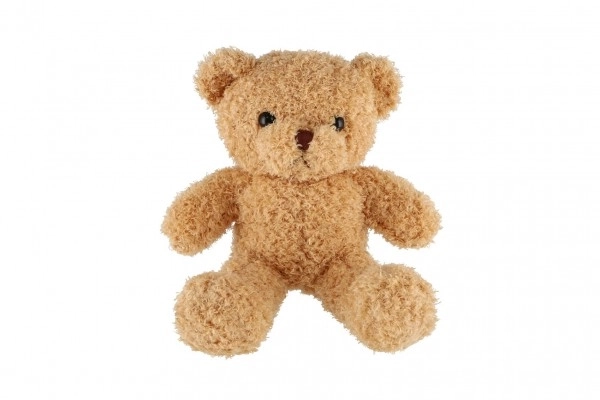 Stoffen beige krullende teddybeer 30 cm