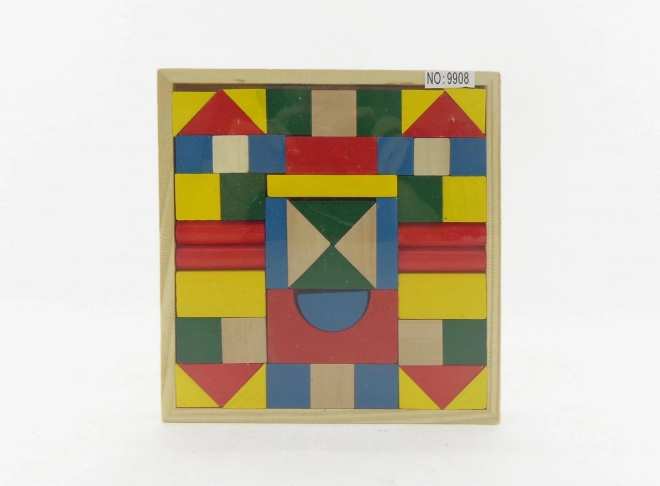 Houten bouwblokken 48 stuks