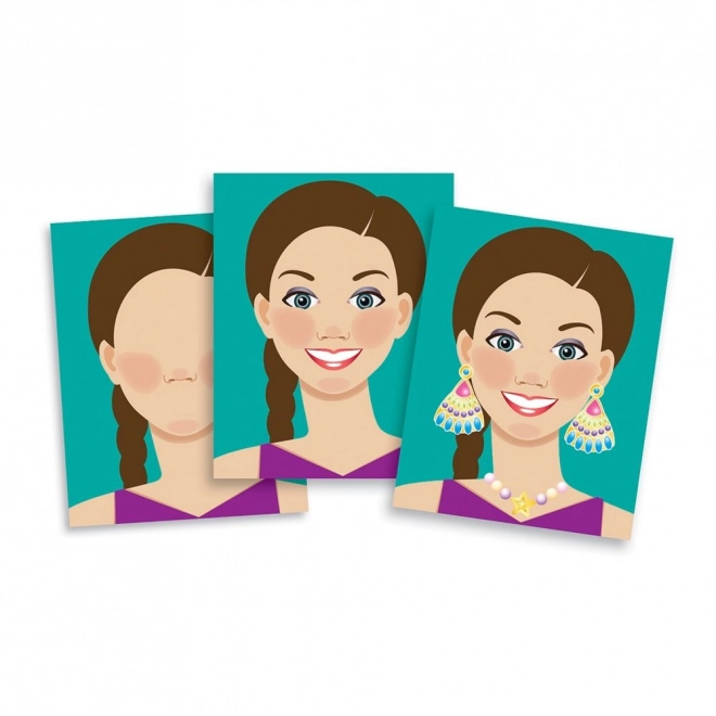 Stickervel set voor meisjes - Gezichten