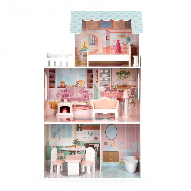 Groot poppenhuis met meubels ECOTOYS