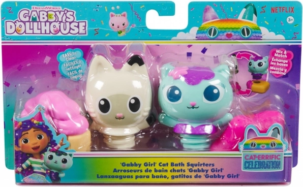 Magische kattenfiguurtjes voor in bad uit Gabby's Dollhouse