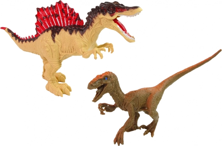 Realistische figuren: Spinosaurus en Compsognathus