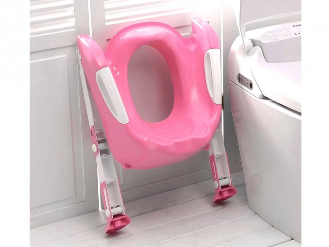 Roze toiletkrukje voor kinderen