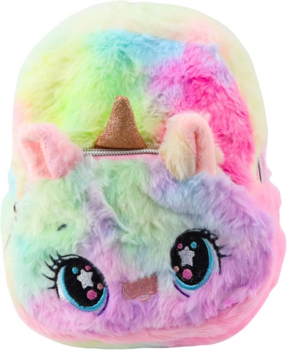 Pluchen kinderrugzak Eenhoorn Regenboog 20 cm 3L