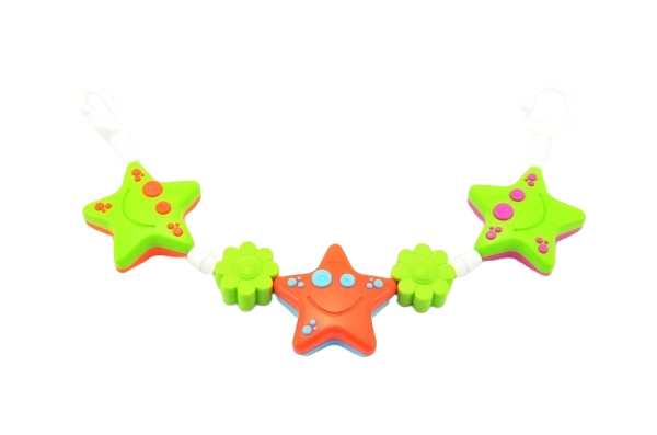 Gekleurde kinderwagenketting 43 cm