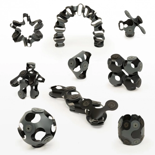 Ontwerperspakket magnetische blokken Clixo, zwart