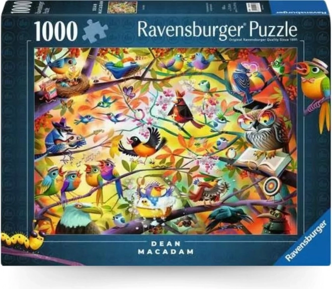 RAVENSBURGER Puzzel Drukke vogels 1000 stukjes