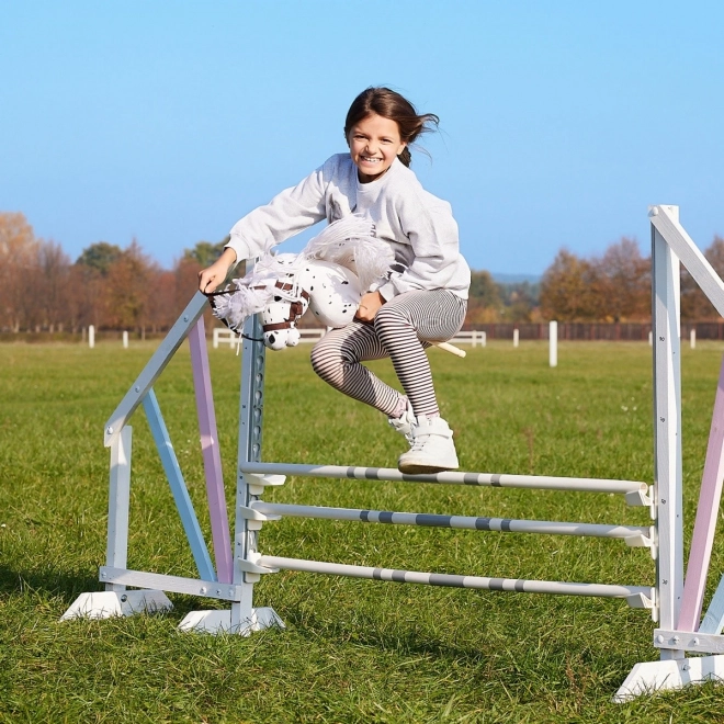 Stokpaardje uit de HOPPIHORSE Sport Edition collectie in de kleur witte luipaard