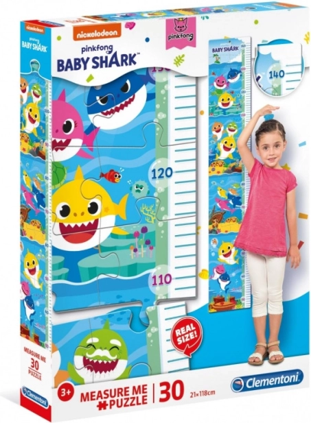 Puzzel meetlat Baby Shark 30 stukjes