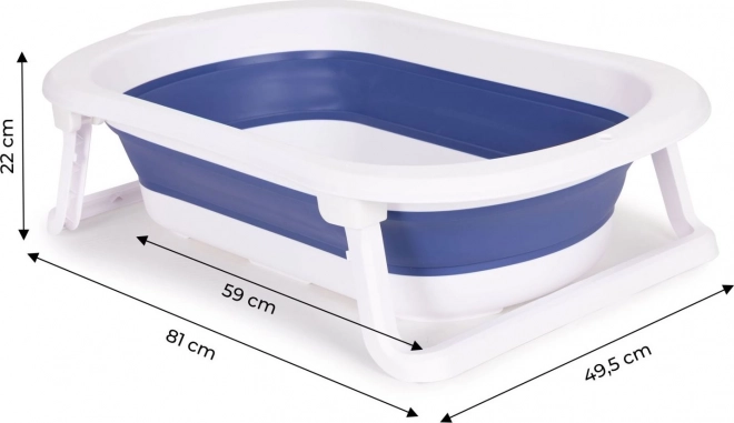 ECOTOYS Opvouwbaar badje, blauw