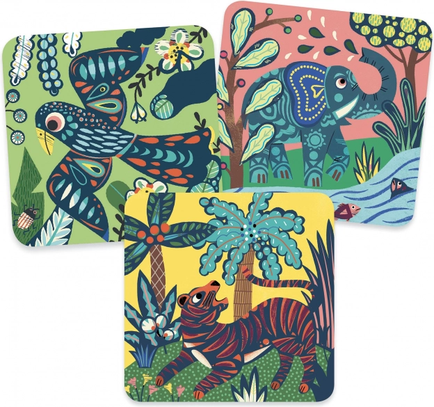 Krassen schilderijen Jungle Dieren Djeco