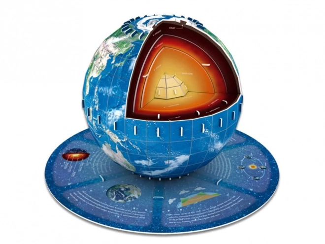 3D puzzel Planeet Aarde - Structuur 50 stukken