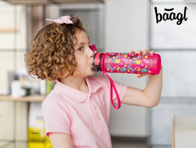 BAAGL Tritan fles voor drinken Flamingo's, 500 ml