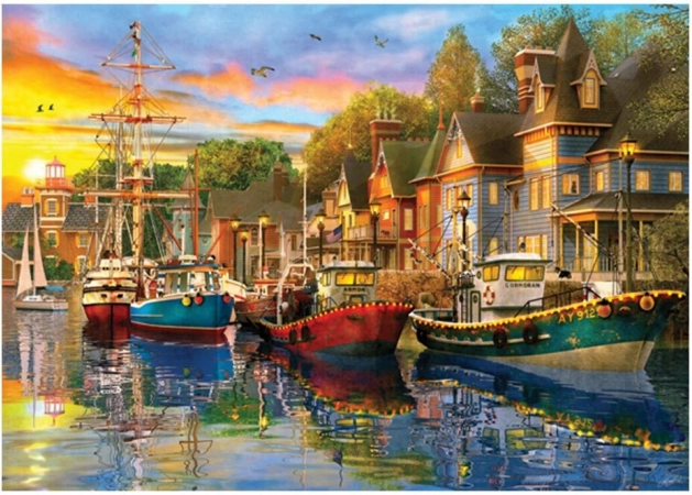 Puzzel Lichten in de haven 1500 stukjes
