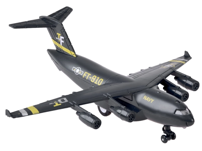 Militair transportvliegtuig met effecten
