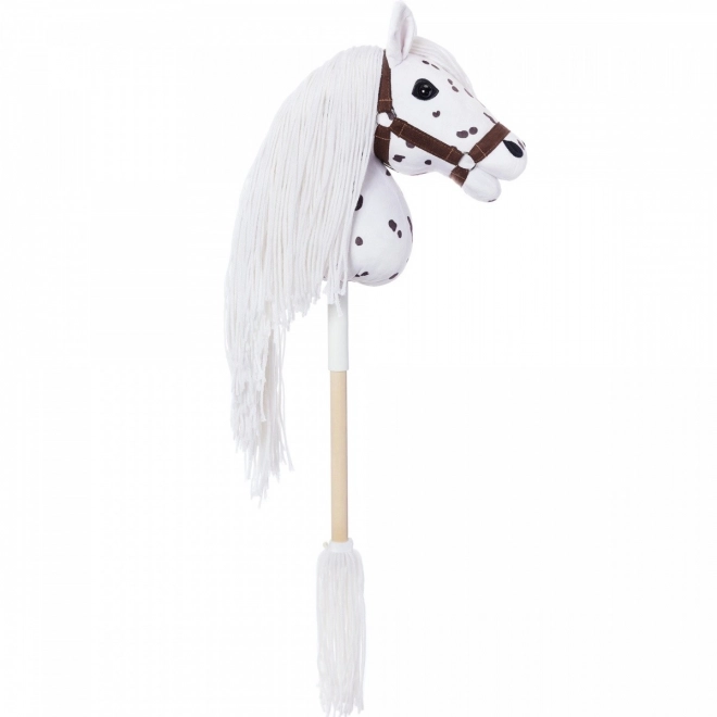 Stokpaardje uit de HOPPIHORSE Sport Edition collectie in de kleur witte luipaard