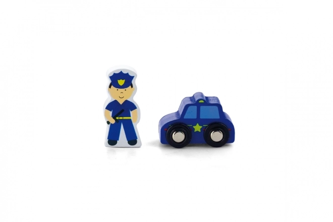 Houten politiefiguren