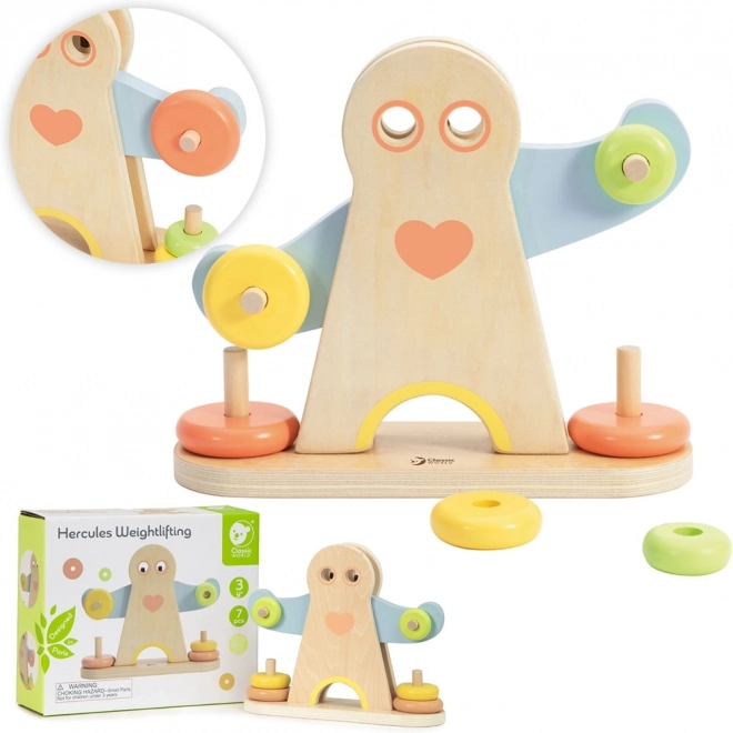 Houten puzzel - Herkules gewichten