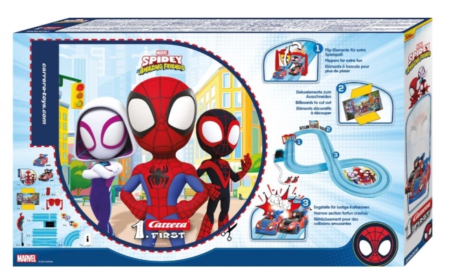 Racebaan met voertuigen eerste Spider Man Spidey Go 2,9 m