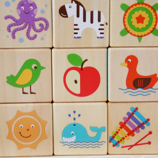 Slimme blokken van Lucy&Leo – Houten set voor het leren van het Engelse alfabet
