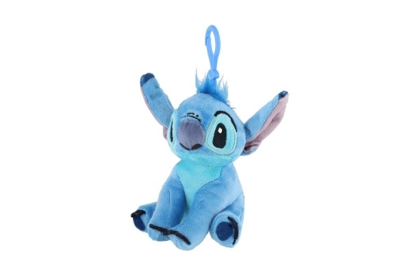 Pluche hanger LILO & STITCH met clip 8 × 14 cm, blauw