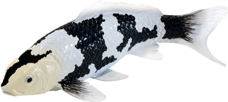 Mojo-figuur van koi-karper shiro utsuri