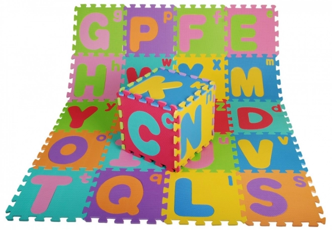 Schuimpuzzel Letters voor kinderen 3+ EVA schuim + Grote kleine letters Alfabet + Vloermat