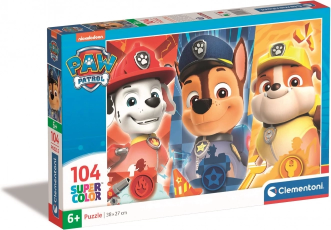 Puzzel 104 stukjes met Paw Patrol-motief van Clementoni